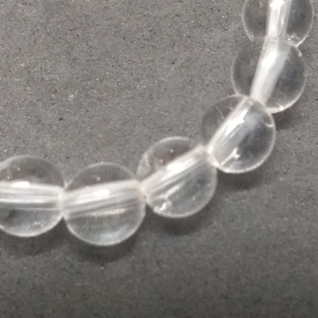 Perle de cristal de roche 