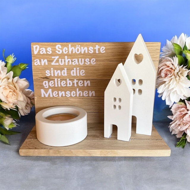 Dekoset „Das Schönste an Zuhause sind die geliebte Menschen“