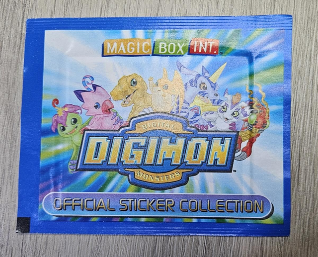Digimon Official Sticker Pack New/Sealed English Magic Box Int. 2000 Vintage