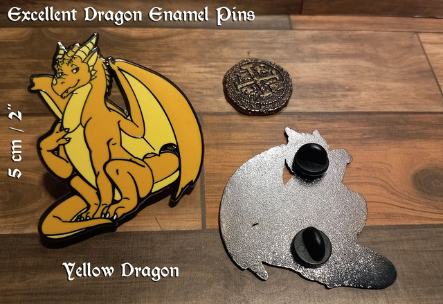 Pins Dragon Jaune