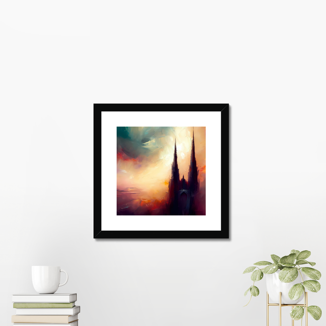 St. Patricks Cathedral Armagh. Framed, signed art print by Stefan Birch.