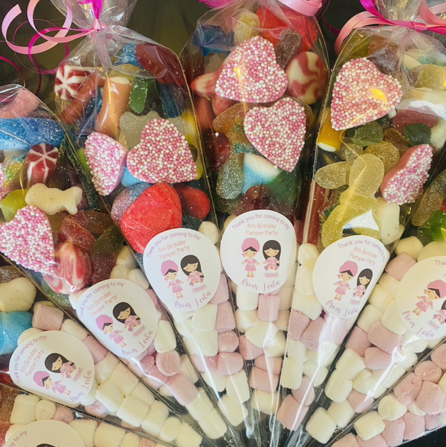 Sweet cones pamper party marshmallows 