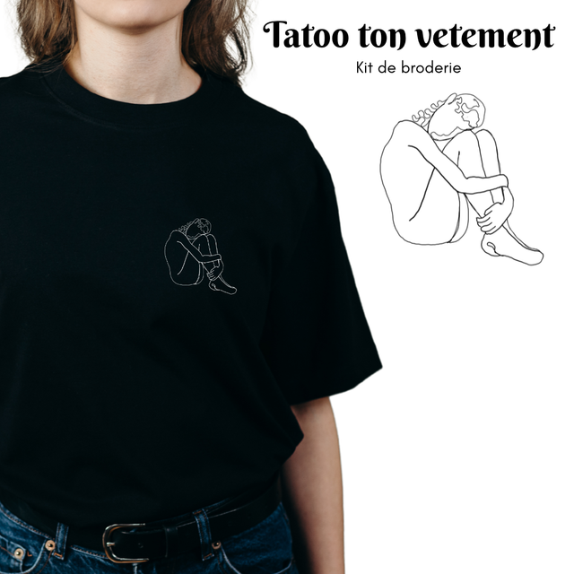 Kit de broderie "Tatoo ton vêtement" - hug