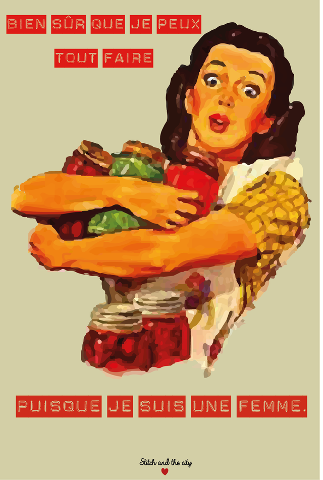 Carte Bien sûr que je peux tout faire puisque je suis une femme