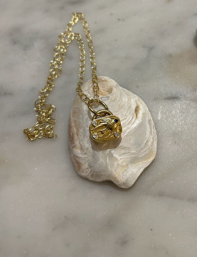 Fish Pendant Gold Vermeil