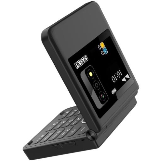  SAIET BE FLIP Nero - 4G, doppio display, video player 