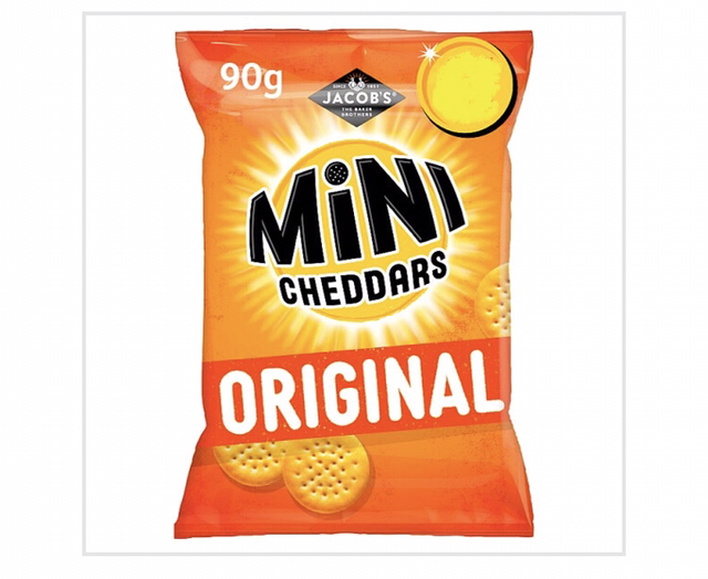 Jacob's Mini Cheddars Original Snacks 90g