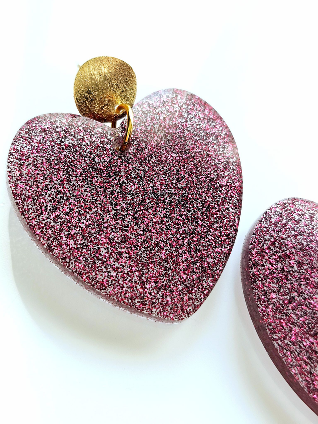 KISS'KISS prune en transparence à paillettes