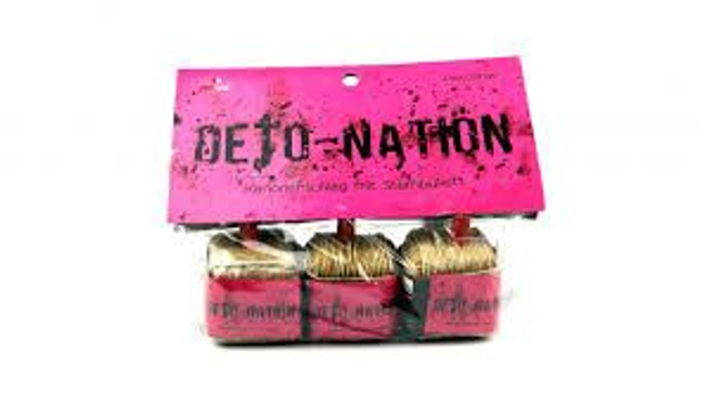 Deto-Nation 3er Pack kubische Kanonenschläge Pink Glitter