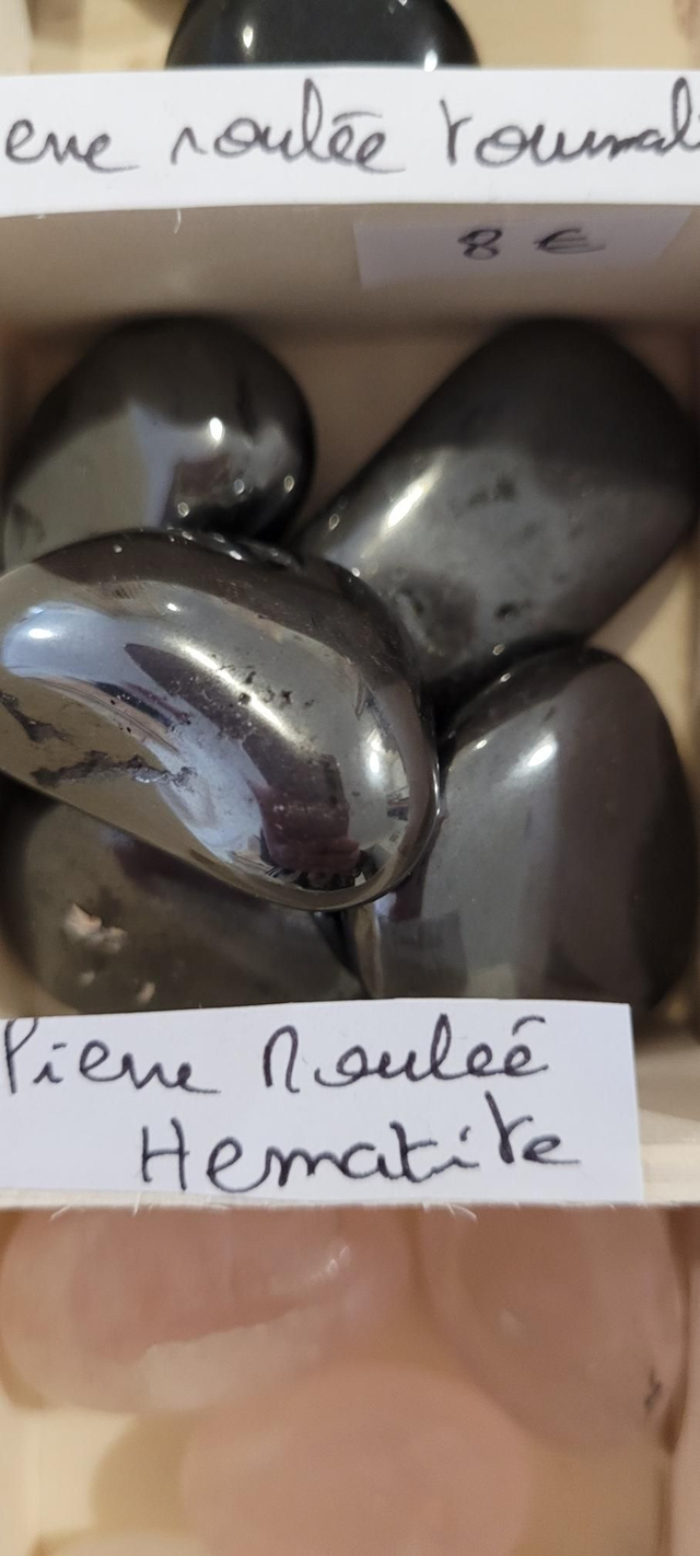 Hématite pierre roulée 
