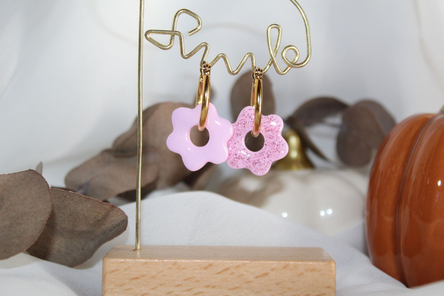 Les interchangeables Duo Créoles+Fleurs