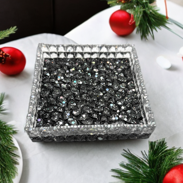 Plateau Diamant carré Esprit de fête