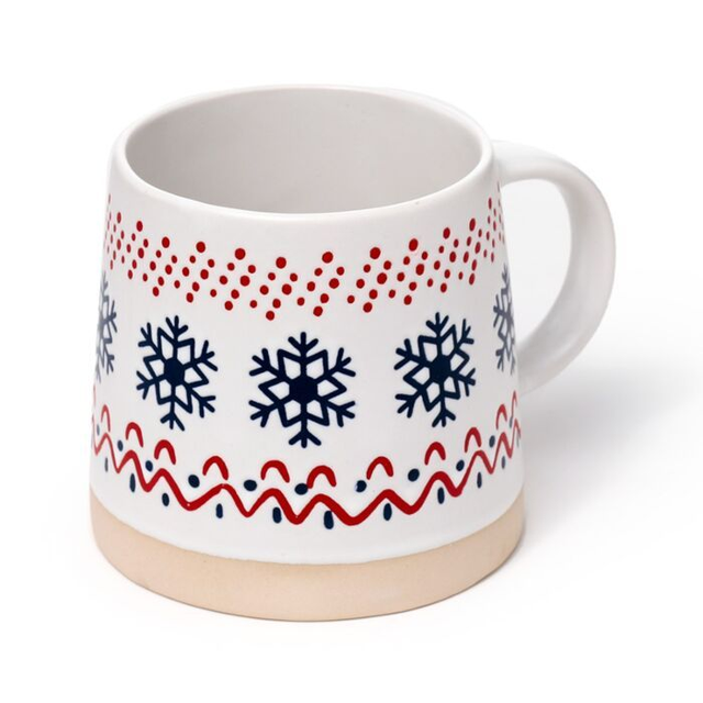 Mug en grès - Flocon de Neige
