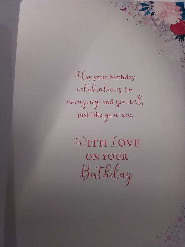 50th Birthday Card Modern Glass Design