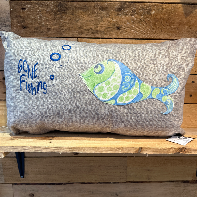 Gone Fishing Cushion 