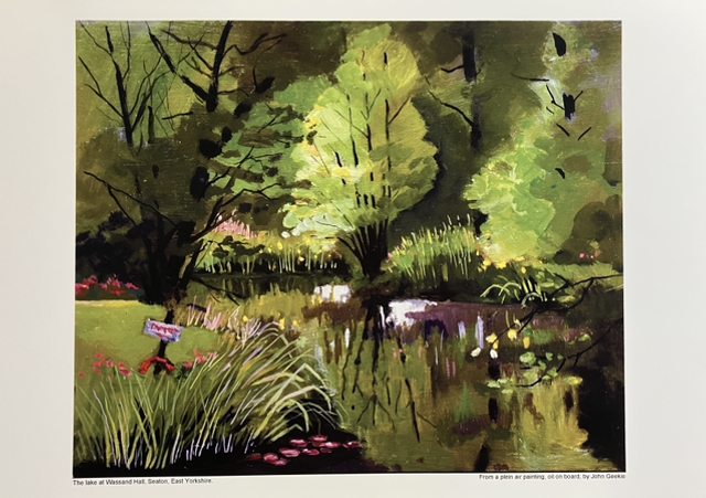 Wassand Hall, small, quiet lake.