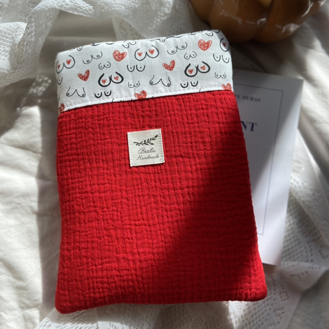 Housse livre poche/liseuse Rouge Passion