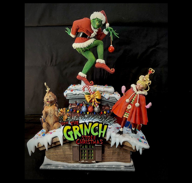 THE GRINCH diorama Peint 1/6e. VENDU [dispo à la commande]