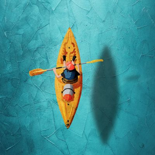 Carré B.-  La danse du kayak