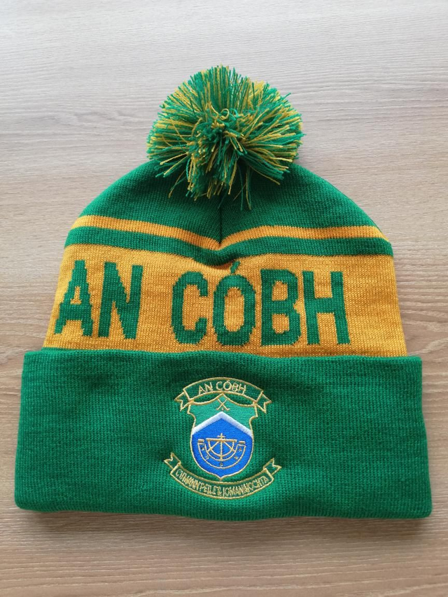 Bobble Hat - Green &amp; Gold