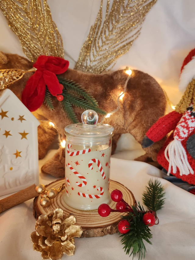 Bougie bonbonnière Sucre d&#039;orge