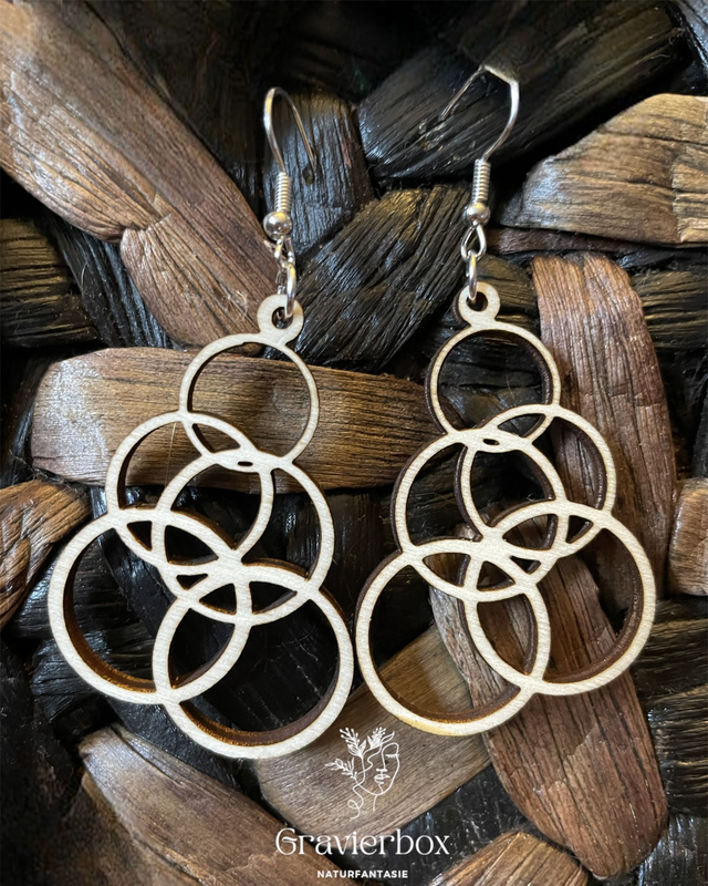 Holzohrringe Naturfantasie #10