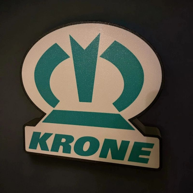 Lampe 3D Krone LED - Pour les passionnés de machines agricoles ! 