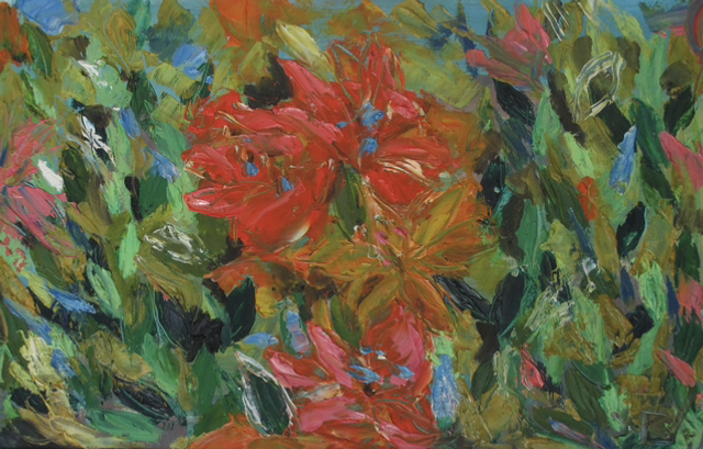 ART OIL ON PAPER - FLORACIÓN 