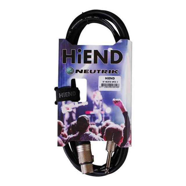 HiEnd with Neutrik XLR(hun)-til-jack-kabel