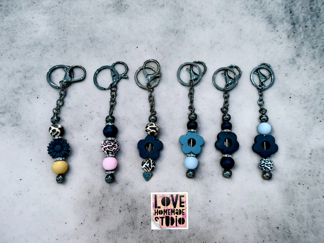 Gunmetal key rings