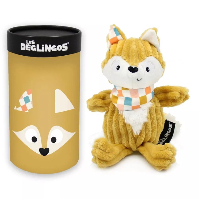 Peluche toute douce bébé enfant- Boite cadeau tirelire- Petit Simply Cyranos le renard