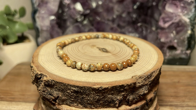 Bracelet JASPE PAYSAGE 4mm