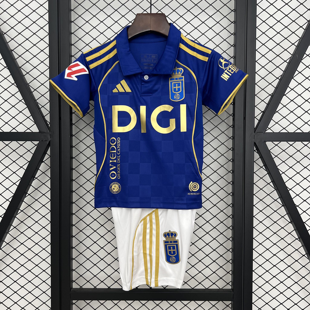 Conjunto camiseta + pantalón NIÑOS 1ª Real Oviedo 25-26 