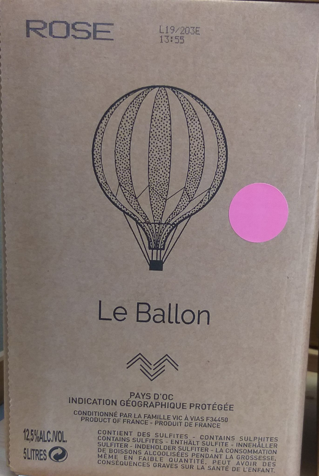 Le Ballon BIB 5l 2021 - Rosé Sec Tranquille - Cros des Calades