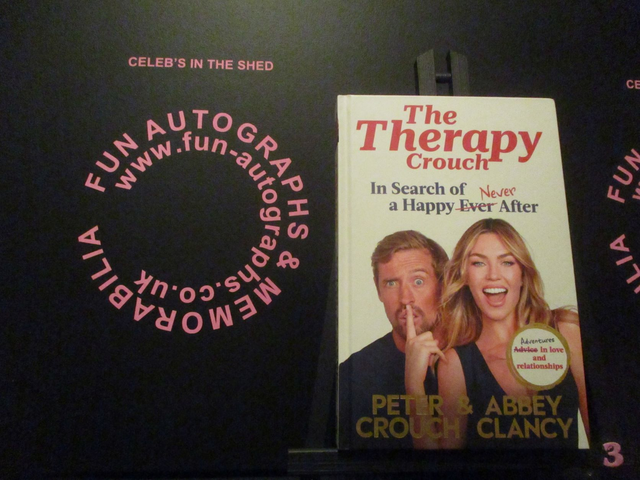 Peter Crouch &amp; Abbey Clancy 'The Therapy Crouch' Authentic Autographed Hardback Book (3)