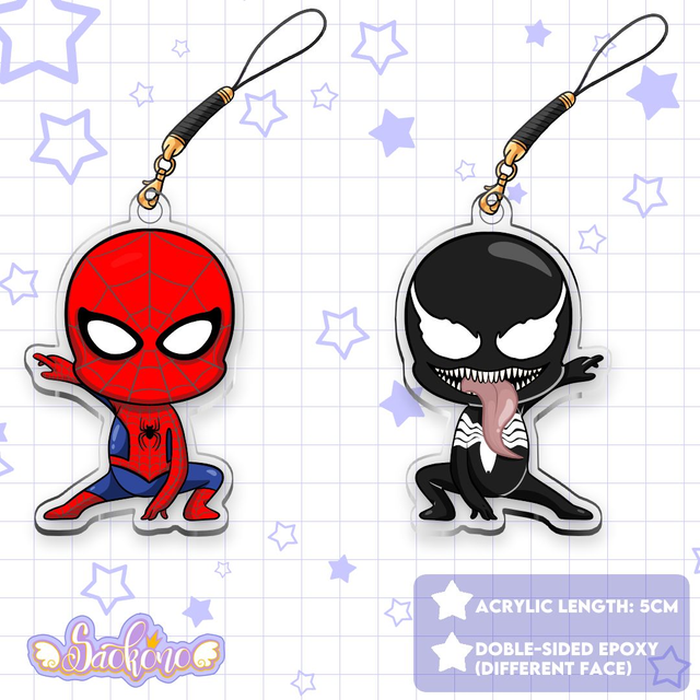Spiderman Venom phone charm