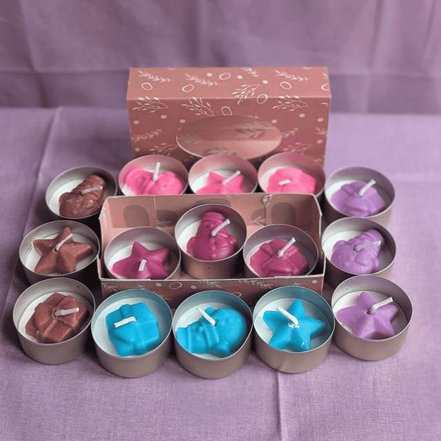 ✨ Lot de 3 bougies chauffe-plats – Non parfumées – Cire végétale