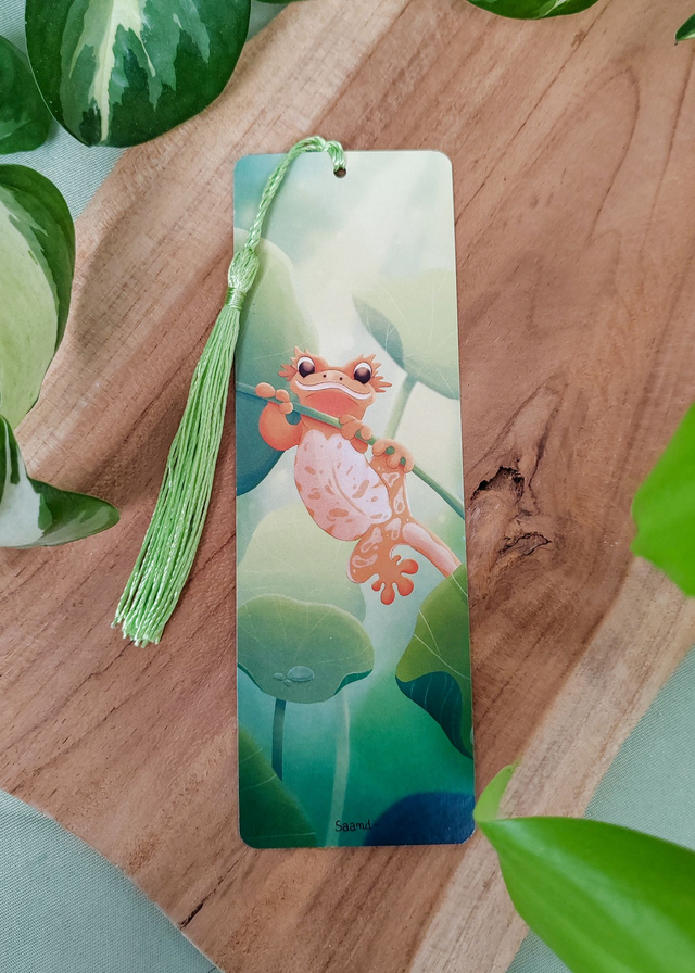 Marque-pages - Gecko à crête Capucines