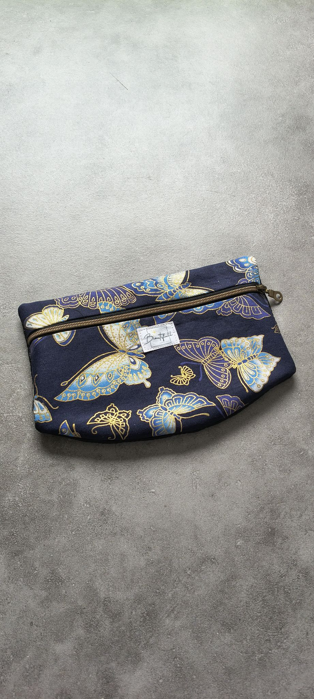 Pochette amovible &quot;Collection Papillons&quot; bleu