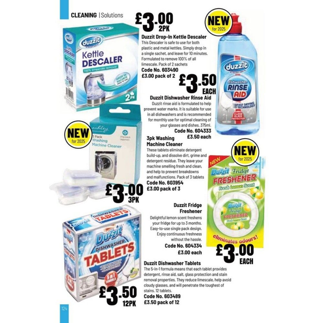 3pk Washing Machine Cleaner