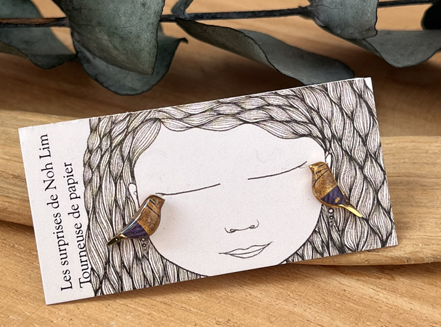 Puces oiseaux acier inoxydable 