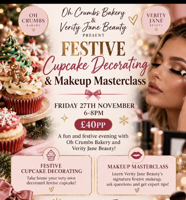 Feative cupcake decorating and makeup masterclass 