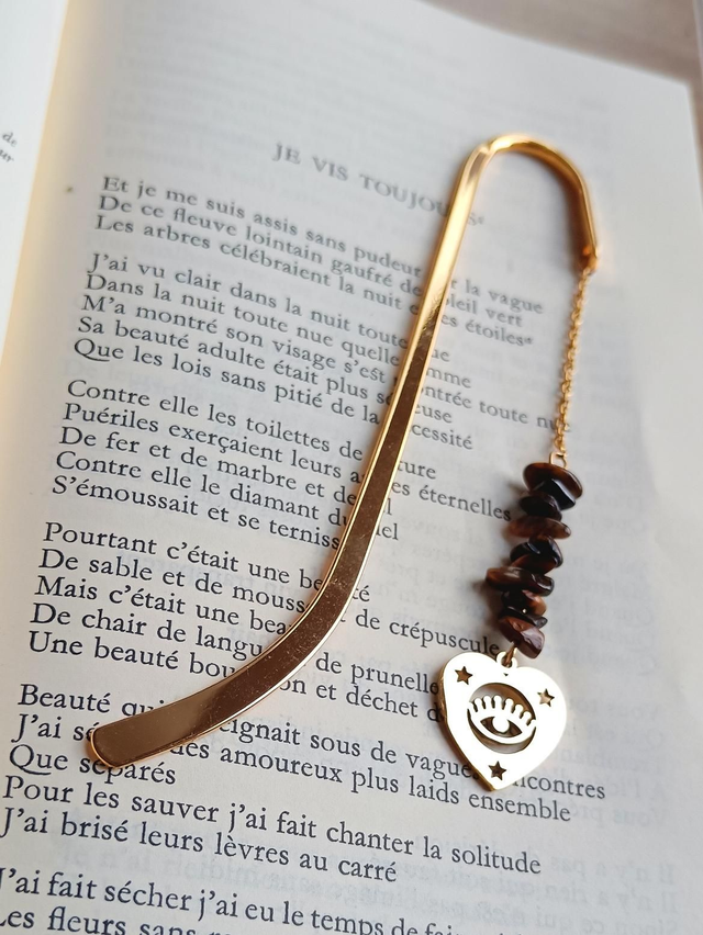 Marque page OEIL PROTECTEUR Oeil de tigre