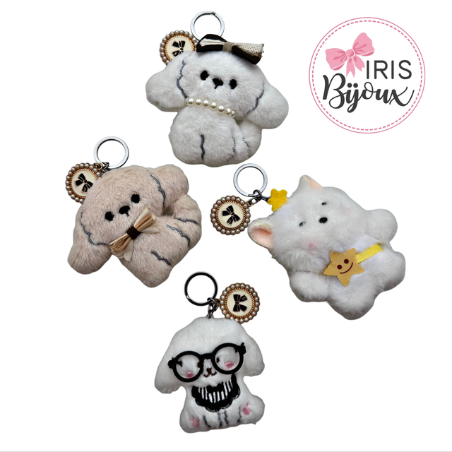 Portachiavi cagnolino peluche  