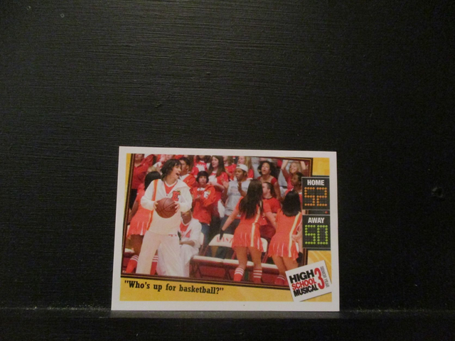 "Who's Up For Basketball?" - Quote Card High School Musical 3 Senior Year Original Trading Card