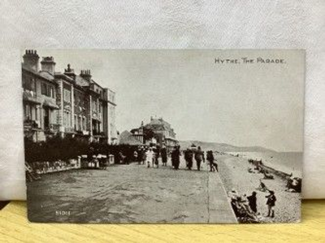 Hythe, The Parade, Kent, vintage Photochrom Co. Ltd. Sepiatone postcard. Our Ref No. R363 £2.85