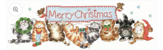 Merry Catmas - Bothy Threads Cross Stitch Kit.
