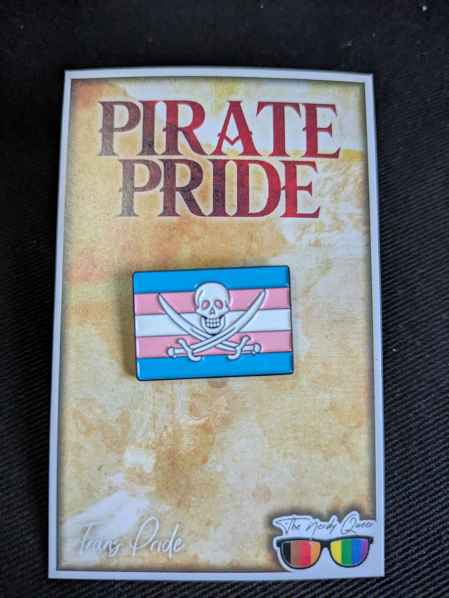 Pirate Flag - Transgender Pride Soft Enamel Pin Badge