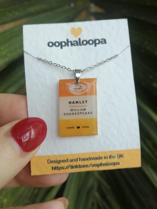 Book necklaces