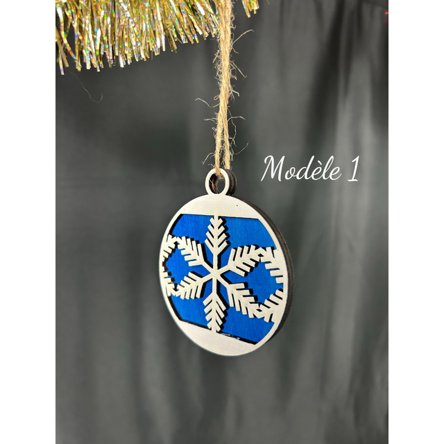 Ornement de Sapin - Boule Flocons